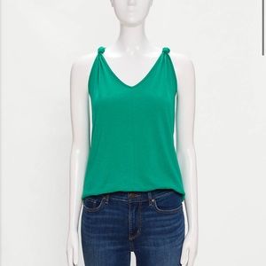 Loft knot shoulder v-neck tank